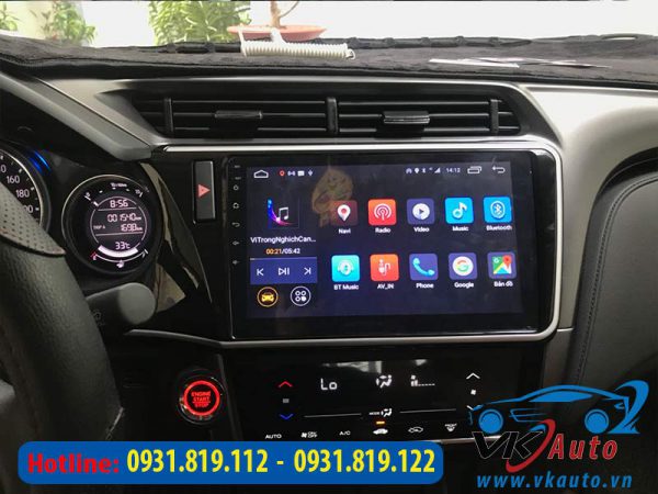 màn hình android dvd xe honda city