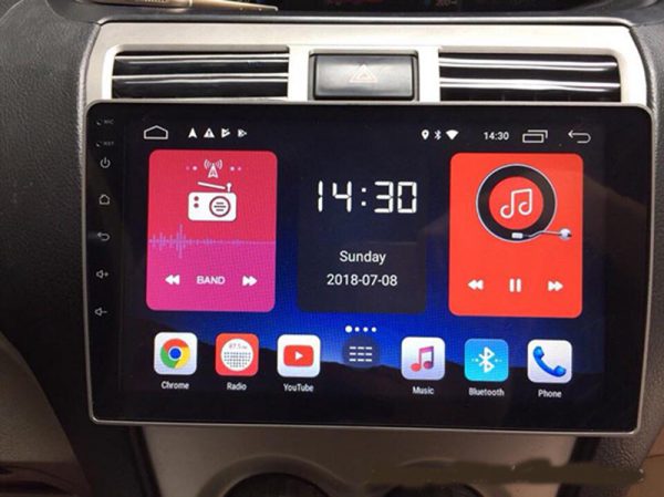 màn hình android xe wigo
